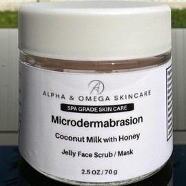 Microdermabrasion Professional Grade Face Scrub and Mask - Coconut Milk / Honey: Coconut Milk with Honey Face Scrub