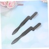 Beavorty 2sets Angled Eyebrow Brush Comb Stainless Steel Lash Grooming