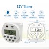 Sutekus 7 Day Digital Timer Switch DC 12V 16A Programmable