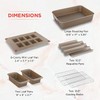 Elbee Home 8-Piece Nonstick Space Saving Bread Baking Pan Set