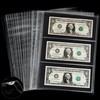 120 Pockets Currency Pages - 20 Sheets Double-Sided Currency Sleeves