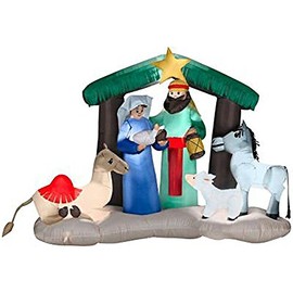 6 ft. Airblown Inflatable Lighted Nativity Scene