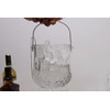 BothEarn Small Round Glass Ice Bucket Kits, Heavy Thick Wine