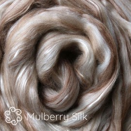 MERINO ALPACA CAMEL MULBERRY SILK. Luxuriously Soft Fiber Blend. Natural Undyed Combed Top for Spinning and Felting