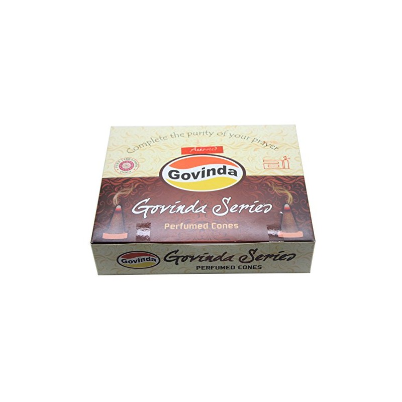 Govinda Incense Cones - Assorted - 12 Packs of 10
