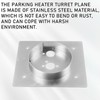 MaxEarn 60mm High Diesel Heater Mounting Plate, Stainless Steel Turret