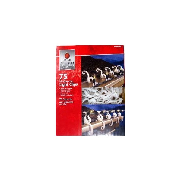 Home Accents Holiday All-purpose Light Clips 75 Count (3-Pack)