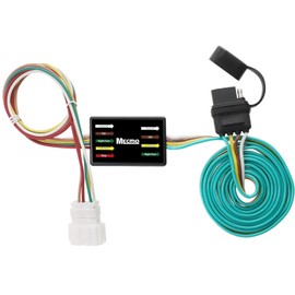 MECMO Arnés de cableado de remolque plano de 4 vías para Honda CR-V 2007-2011, conector en T simple de ajuste personalizado, cableado de enganche de 4 pines para conexión de luz de remolque
