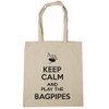 Hippowarehouse Keep Calm and Play the Bagpipes Tote Shopping Gym