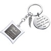 POTIY Sympathy Gift Memorial Keychain with Photo Frame Those We