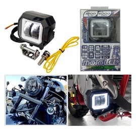 DELTA Direct MOTO LED 20W LED Fog Lamp with Illumination Light, Square Light, 6000k, 1800 Lumens, Illumination Angle: 110°, W 3.0 x H 2.6 x D 2.0 inches (75 x 65 x 51 mm) (D-2194)