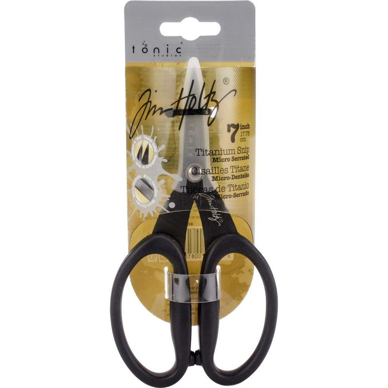 Tim Holtz Micro-Serrated Titanium Shears & Snips Scissor Set, 9.5