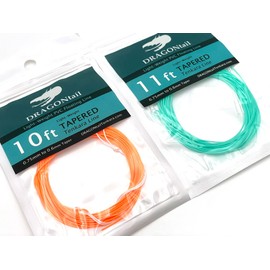 Tapered PVC Floating Tenkara Line (Light Weight with a Stiff Mono-core) (Bright Orange, 14ft Length)