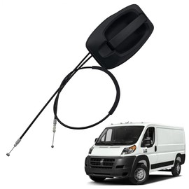 ATNVIDSG Sliding Door Handle with Cable, 5RK14JXWAB Compatible with Promaster 2014-2018 1500 2500 3500 Right Passenger Side (Black)