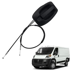 ATNVIDSG Sliding Door Handle with Cable, 5RK14JXWAB Compatible with Promaster 2014-2018 1500 2500 3500 Right Passenger Side (Black)