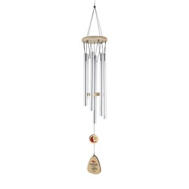 Enesco Izzy and Oliver Caring Cardinals Angels are Near Hanging Wind Chime, 31.5 Inch, Multicolor