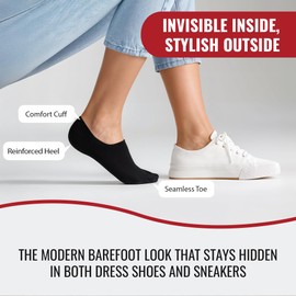 Mat and Vic's Mens Invisible No Show Low Cut Socks(10 Pair Pack) Cotton Classic Comfortable Breathable (UK 12-15 / EU 47-50, Jeans Colours)