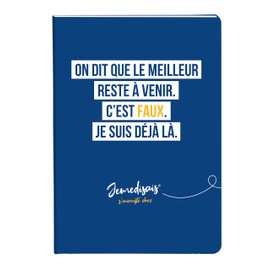 Clairefontaine Jemedisais 116015C Notebook DIN A5 14.8 x 21 cm, Glued, 64 Sheets, 90 g, Lined, Assorted Designs, Pack of 1