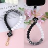 BEEFLYING Silicone Beaded Phone Wrist Strap with Cross, Cellphone Lanyard