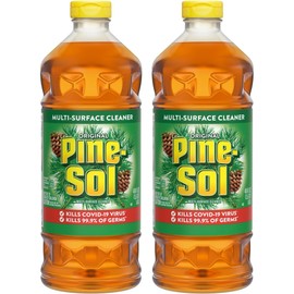 Pine-Sol Multi Purpose Cleaner, 2 Pack Original Pine Scent, For Floors Sinks, Bathtubs, Long Lasting Scent Multi Surface Cleaner, 48 Oz Each