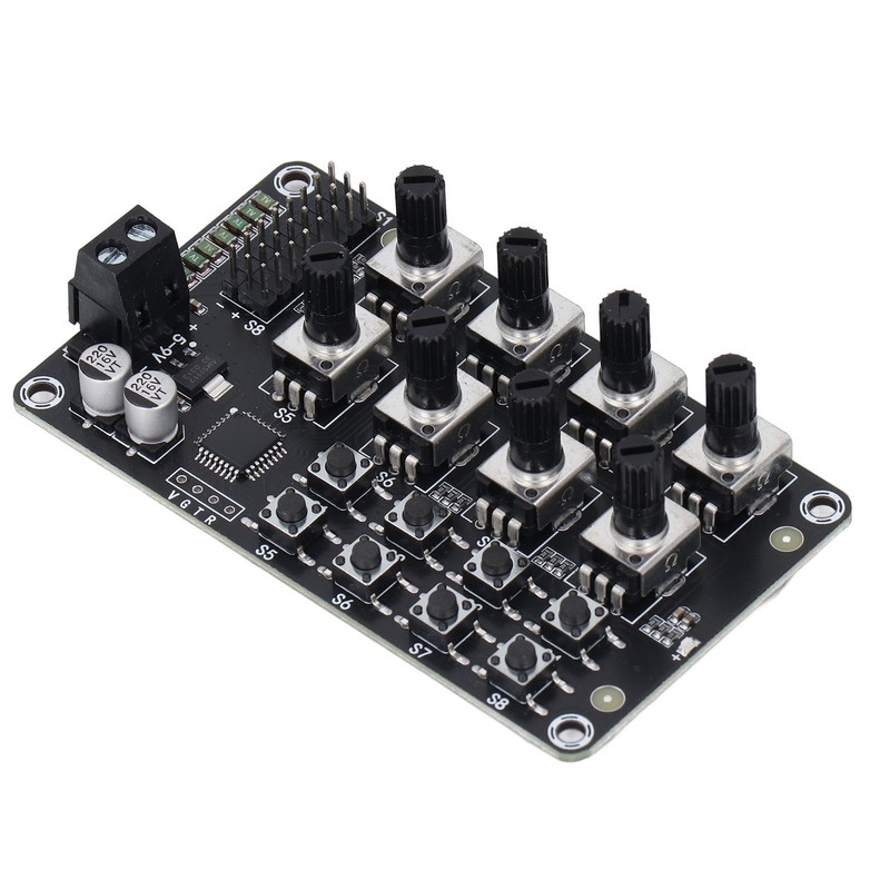Rotating Knob 8 Channel Servo Controller Control Board with High