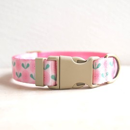 Petiry Lightweight Floral Puppy Collar with Dandelion Pattern for Spring and Summer,Soft Fashionable Dog Collar For Extra Small Dogs Neck 23-30cm,Pink Dandelion,XS