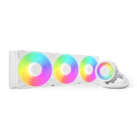 ARCTIC Liquid Freezer III Pro 420 A-RGB - AIO CPU Cooler, 3 x 140 mm Water Cooling, 38 mm Radiator, PWM Pump, VRM Fan, AMD AM5/AM4, Intel LGA1851/1700 Contact Frame - White