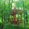 100 PCS Model Bamboo Trees, 6inch Green Plastic Bamboo Trees