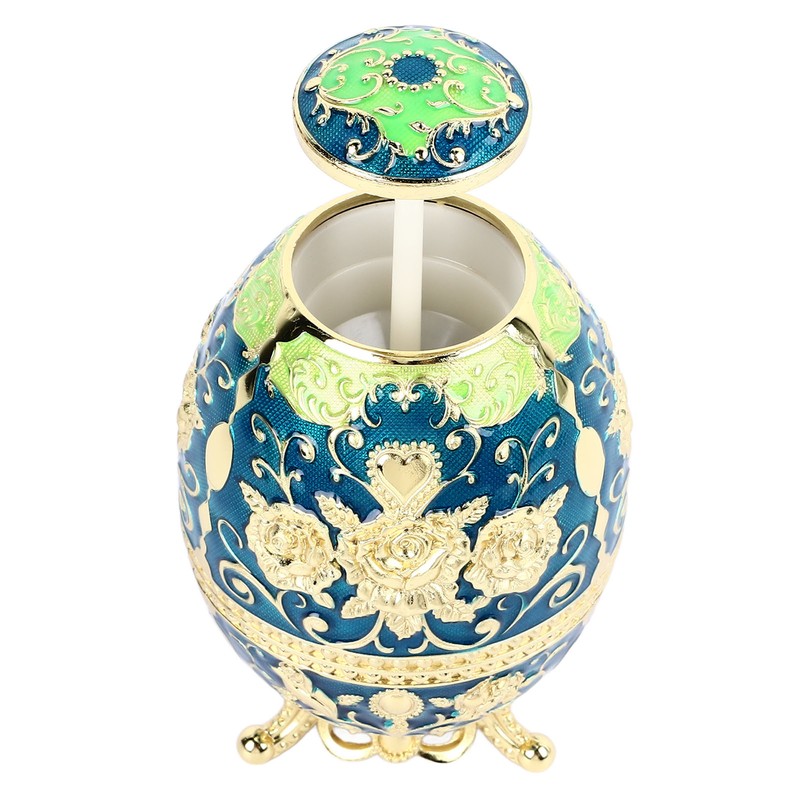 Portable Retractable Toothpick Holder European Style Rose Pattern Hand Press