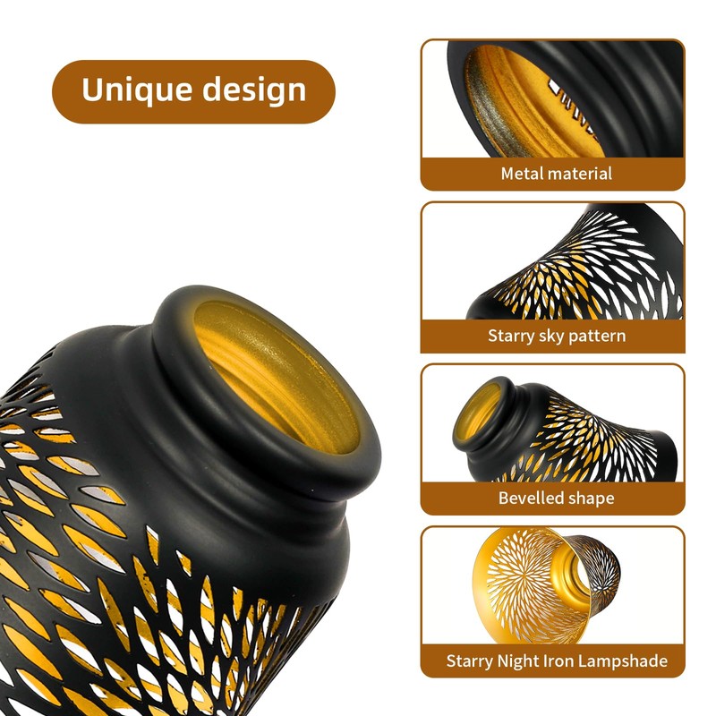 Ceiling Fan Replacement Globes, 4 Pack Chrysanthemum Pattern Fixture Replacement
