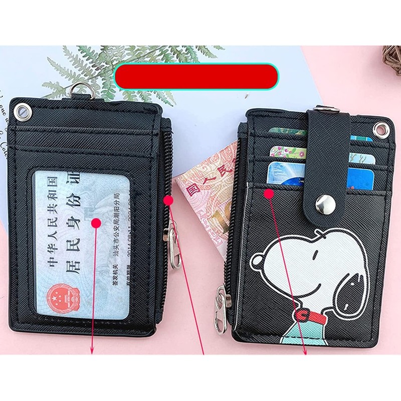 Snoopy Character ID Card Holder, Pass Case, Commuter Passes, Name