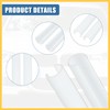 REPAIROCK 2pcs Grille Insert Trims Stripes Plastic for Auto White