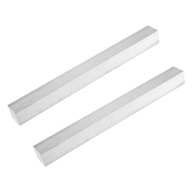 MECCANIXITY 2 Pcs Square Aluminum Flat Bar, 1 1/8" (28mm) Thick x 1 1/8" (28mm) Width x 12" (305mm) Long 6061 Aluminum Flat Plate Solid New Mill Stock Silver for Industrial Building