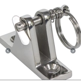 Unbranded (2) SS 316 Straight Deck Hinge Mount w/Quick Release. Pin Marine Boat Bimini Top