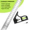 Escuadra de Combinación,Acero Inoxidable,12 Pulgadas y 30cm,Ajustable Escuadra Combinada,Escuadras para