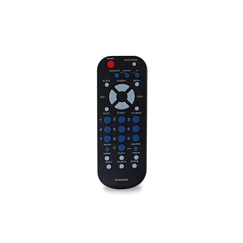 ALLIMITY New RCR503BR 3-Device Palm-Sized Universal Remote Control for RCA