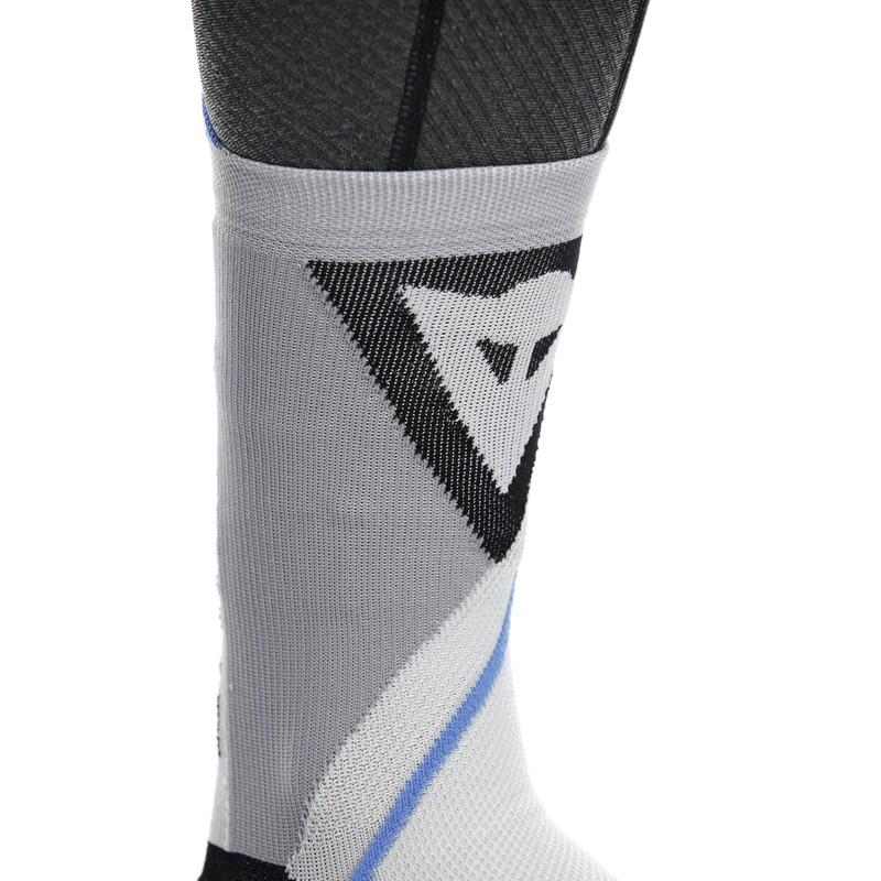Dainese Unisex Dry Mid Motorcycle Socks Short Summer, Black/blue