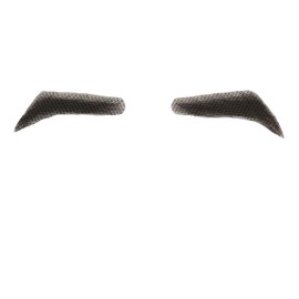 Justin Happy One Pair Black Fake Eyebrows Handmade Human Hair Lace Eyebrows False Eyebrow Extensions for Men