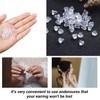 500pcs Plastic Earring Backs, Clear Soft, Non-Slip, Secure Fit, Replacement
