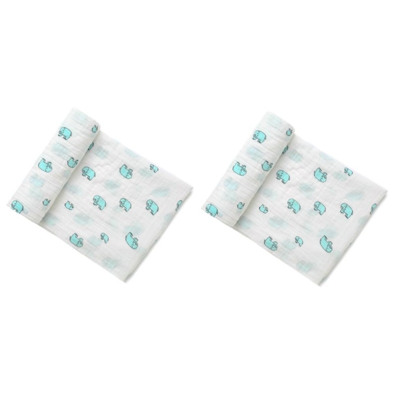 2pcs Receiving Baby Blanket Boy Baby Bath Essentials Registry for