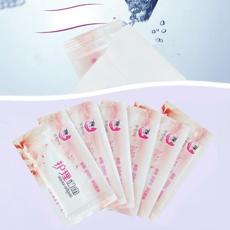 ORFOFE Wet Tissue 100pcs Home Office Wet Wipes Safe Asparagus