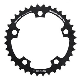 Spécialités TA Unisex's Zephyr Compact 5-Arm 110pcd 9/10 Speed Chainring, Black, Middle 34t