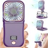 Portable Fan Rechargeable,Personal Fan Handheld Fan,180°Foldable Cooling Fan Mini Desk