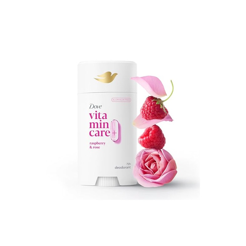 Dove Vitamincare+ Desodorante Libre de Aluminio Stick Raspberry & Rose