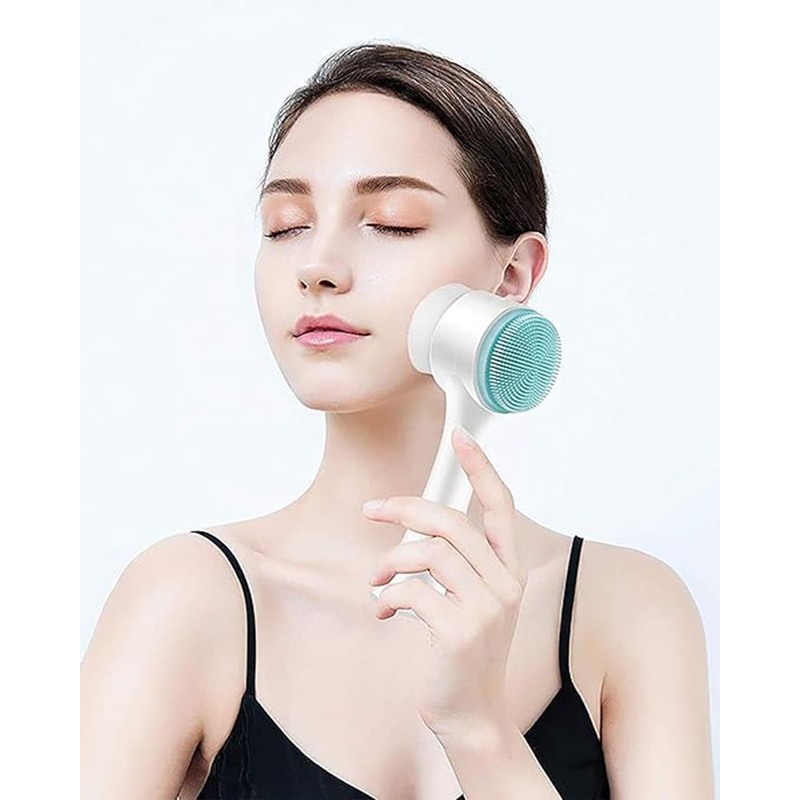 Skin Cleaning Brush Azul Cepillos Limpiadores Faciales, Cepillo