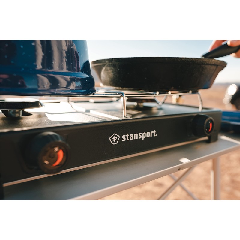 Stansport 2-Burner Regulated Propane Camp Stove (220)