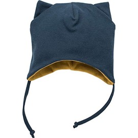 Pinokio Baby Boys' Wrapped Bonnet with Ears Beanie Hat, Navy blue