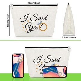 Bride to Be Gifts Wedding Gifts for Bride Makeup Bag Engagement Gifts for Her Funny Bride Gifts Future Mrs Gifts Cosmetic Bag Bridal Shower Gifts for Fiancee Bride Bachelor Party Gifts Travel Pouch