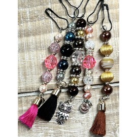 Bead Dangles for Junk Journals set of 5 beaded dangles purse bling beaded dangle