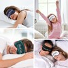4 Pieces Funny Sleep Mask Silk Eye Mask Soft Blackout